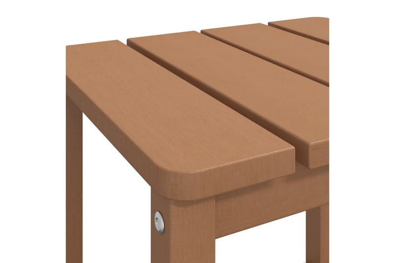 Adirondack hagebord brun 38x38x46 cm HDPE - Brun - Hagemøbler - Stoler & Lenestoler - Solstoler - Dekkstol