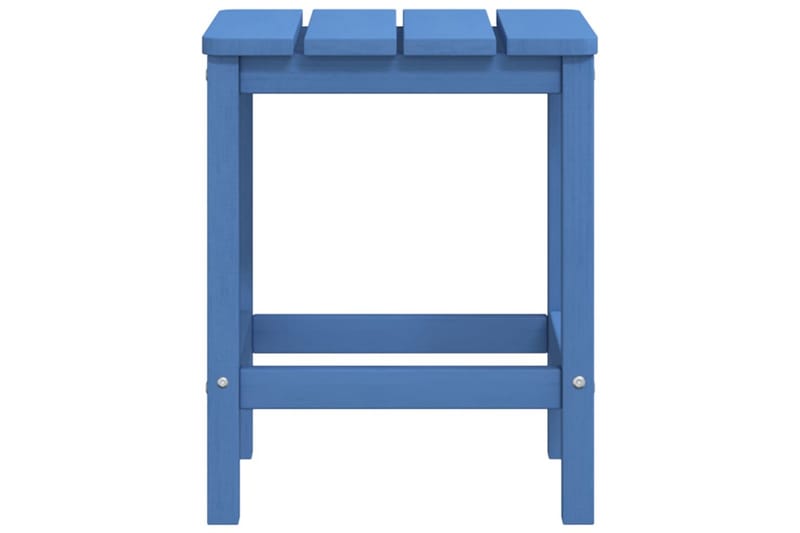 Adirondack hagebord havblå 38x38x46 cm HDPE - Blå - Hagemøbler - Stoler & Lenestoler - Solstoler - Dekkstol