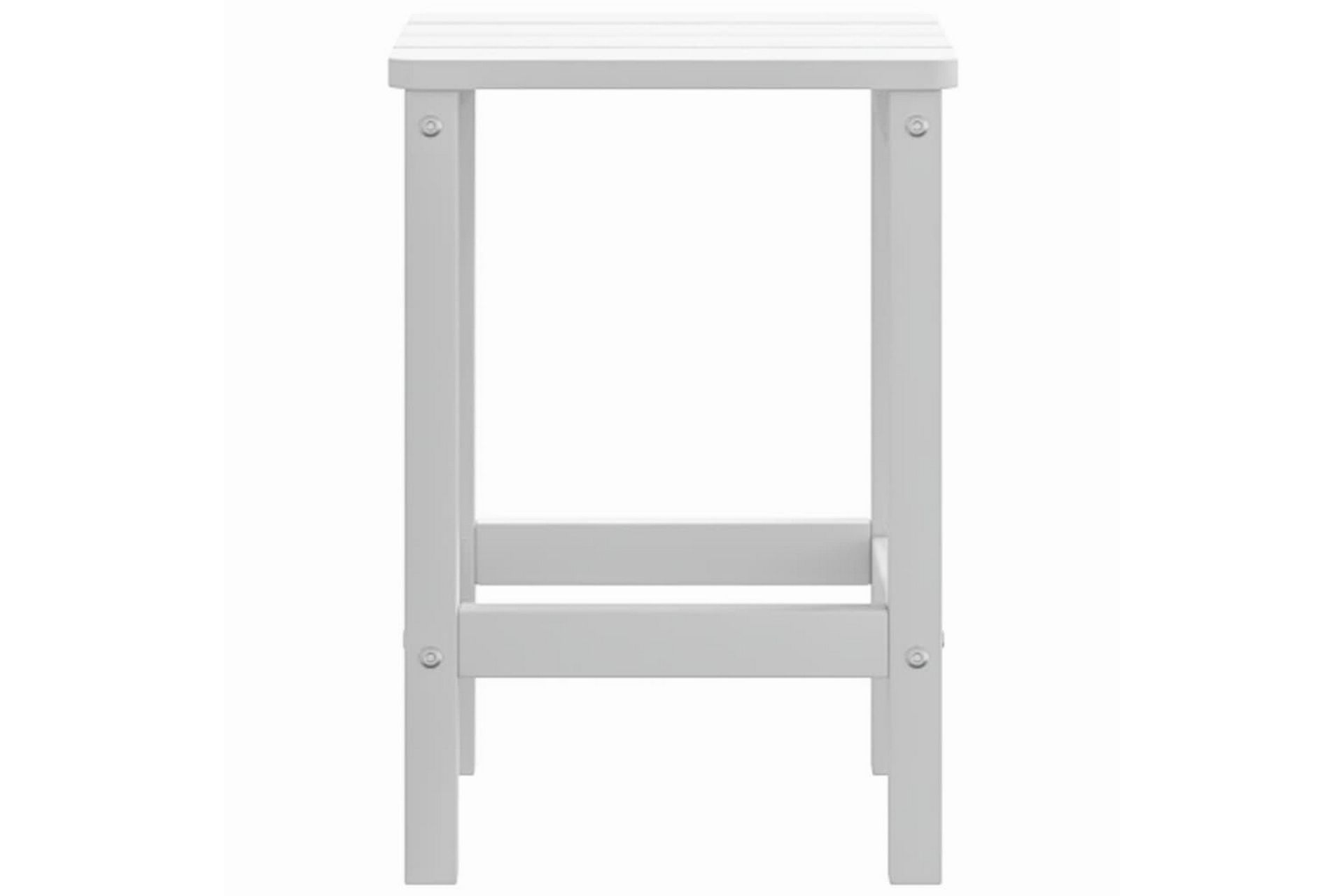 Adirondack hagebord hvit 38x38x46 cm HDPE - Hvit - Hagemøbler - Stoler & Lenestoler - Solstoler - Dekkstol