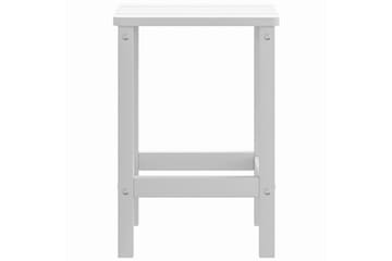 Adirondack hagebord hvit 38x38x46 cm HDPE - Hvit - Hagemøbler - Stoler & Lenestoler - Solstoler - Dekkstol