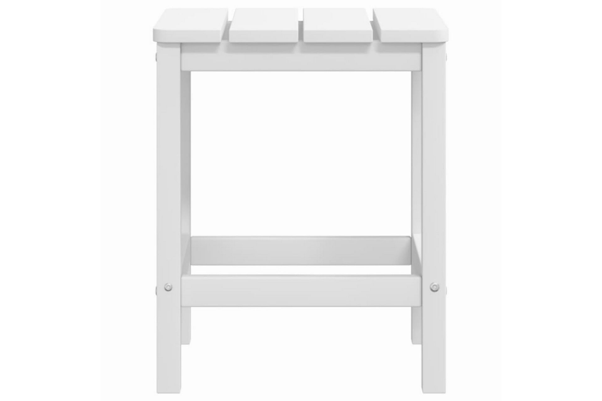 Adirondack hagebord hvit 38x38x46 cm HDPE - Hvit - Hagemøbler - Stoler & Lenestoler - Solstoler - Dekkstol