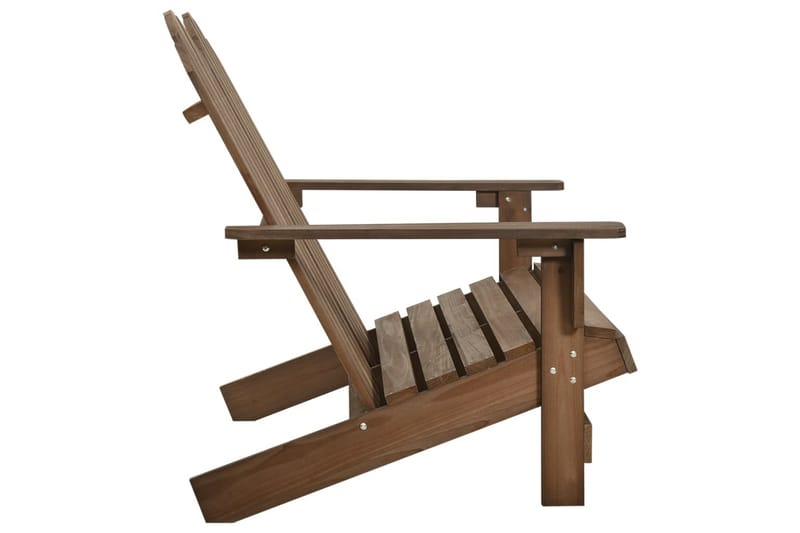 Adirondack hagestol 2-seters heltre gran brun - Brun - Hagemøbler - Stoler & Lenestoler - Solstoler - Dekkstol