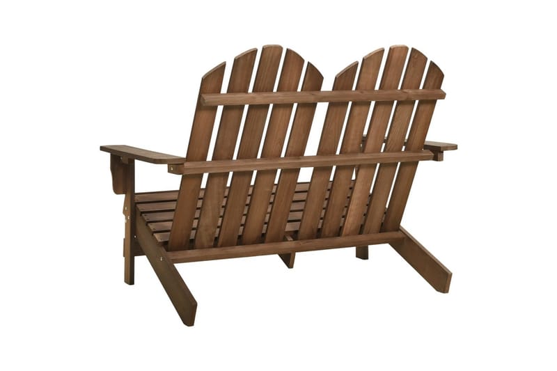 Adirondack hagestol 2-seters heltre gran brun - Brun - Hagemøbler - Stoler & Lenestoler - Solstoler - Dekkstol