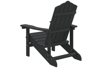 Adirondack hagestol HDPE antrasitt - Antrasittgrå - Hagemøbler - Stoler & Lenestoler - Solstoler - Dekkstol