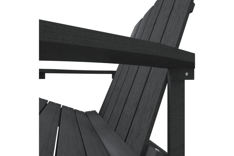 Adirondack hagestol HDPE antrasitt - Antrasittgrå - Hagemøbler - Stoler & Lenestoler - Solstoler - Dekkstol