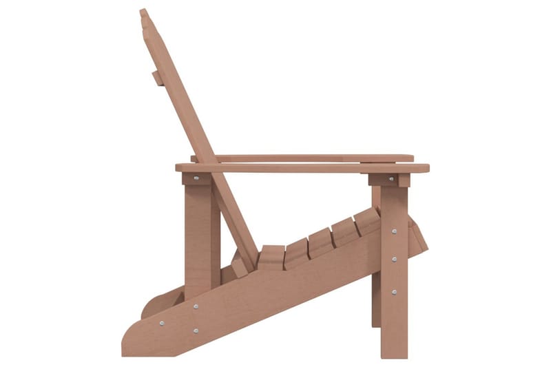 Adirondack hagestol HDPE brun - Brun - Hagemøbler - Stoler & Lenestoler - Solstoler - Dekkstol