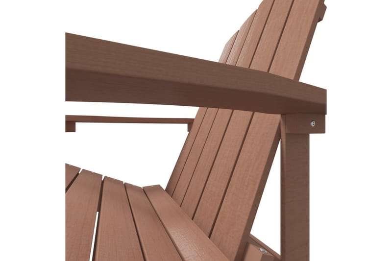 Adirondack hagestol HDPE brun - Brun - Hagemøbler - Stoler & Lenestoler - Solstoler - Dekkstol