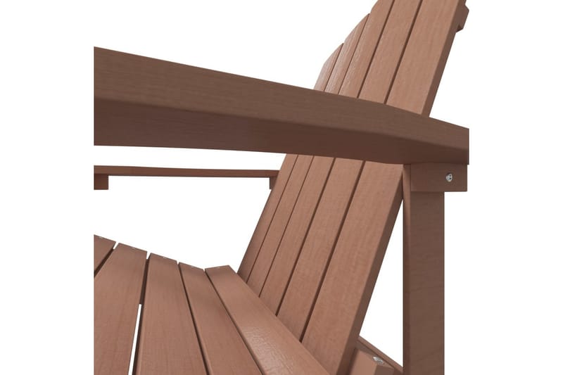 Adirondack hagestol HDPE brun - Brun - Dekkstol