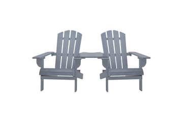 Adirondack hagestol heltre gran grå - Hagemøbler - Stoler & Lenestoler - Solstoler - Dekkstol