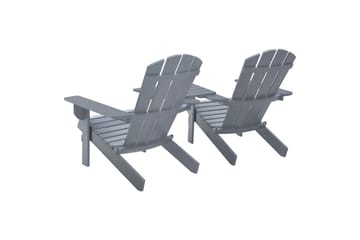 Adirondack hagestol heltre gran grå - Hagemøbler - Stoler & Lenestoler - Solstoler - Dekkstol