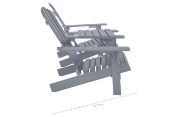 Adirondack hagestol heltre gran grå - Hagemøbler - Stoler & Lenestoler - Solstoler - Dekkstol