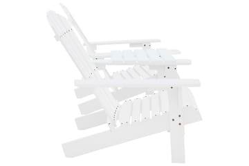 Adirondack hagestol heltre gran hvit - Hagemøbler - Stoler & Lenestoler - Solstoler - Dekkstol