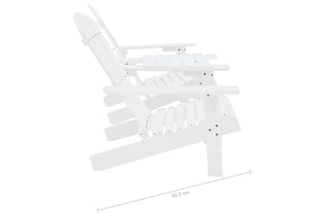 Adirondack hagestol heltre gran hvit - Hagemøbler - Stoler & Lenestoler - Solstoler - Dekkstol