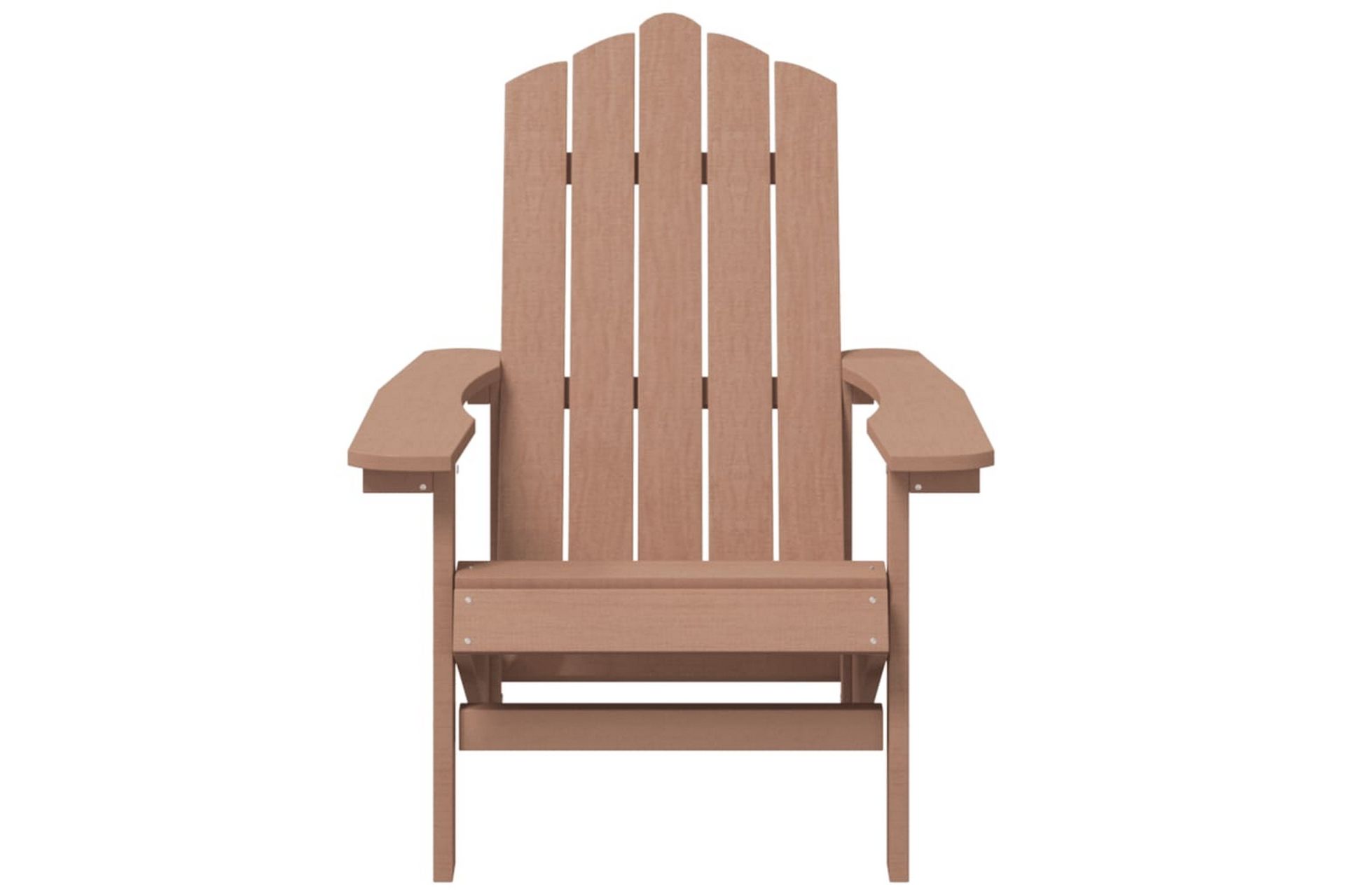 Adirondack hagestol med bord HDPE brun - Brun - Hagemøbler - Stoler & Lenestoler - Solstoler - Dekkstol