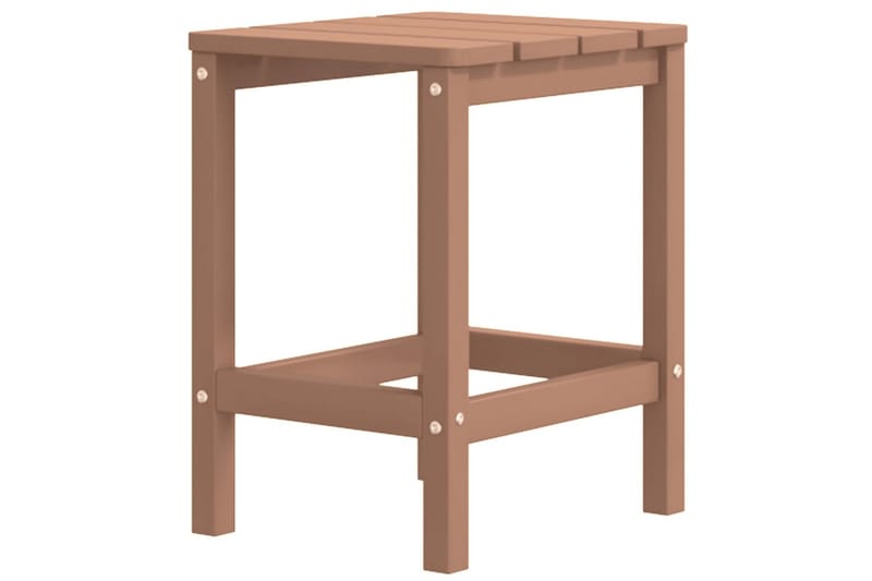 Adirondack hagestol med bord HDPE brun - Brun - Hagemøbler - Stoler & Lenestoler - Solstoler - Dekkstol