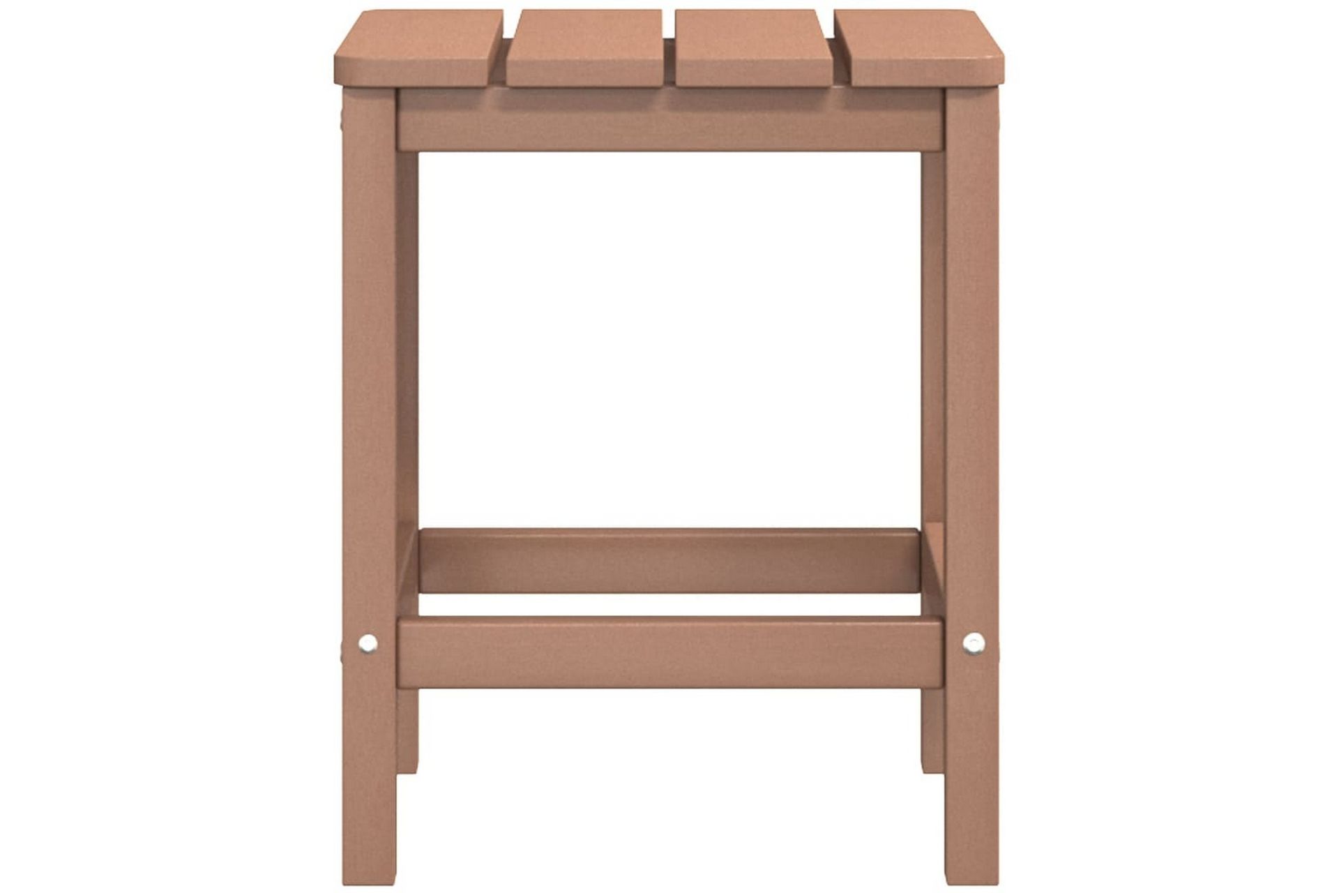 Adirondack hagestol med bord HDPE brun - Brun - Hagemøbler - Stoler & Lenestoler - Solstoler - Dekkstol