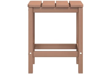 Adirondack hagestol med bord HDPE brun - Brun - Hagemøbler - Stoler & Lenestoler - Solstoler - Dekkstol