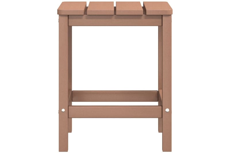 Adirondack hagestol med bord HDPE brun - Brun - Hagemøbler - Stoler & Lenestoler - Solstoler - Dekkstol
