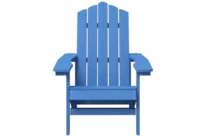Adirondack hagestol med bord HDPE havblå - Blå - Hagemøbler - Stoler & Lenestoler - Solstoler - Dekkstol
