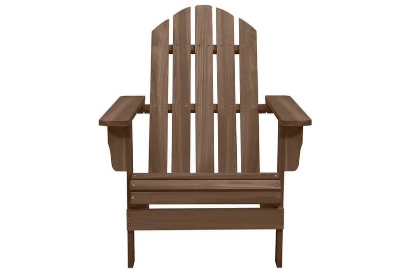 Adirondack hagestol med bord heltre gran brun - Brun - Hagemøbler - Stoler & Lenestoler - Solstoler - Dekkstol
