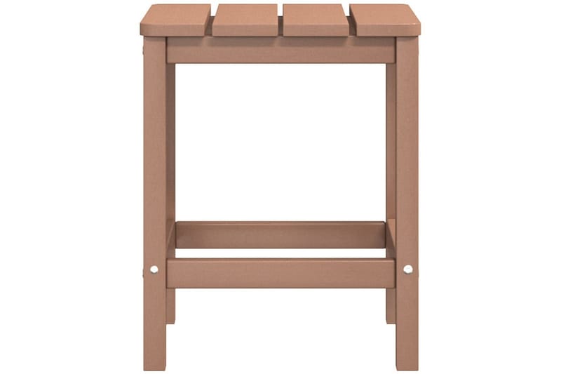 Adirondack hagestoler med bord HDPE brun - Brun - Hagemøbler - Stoler & Lenestoler - Solstoler - Dekkstol
