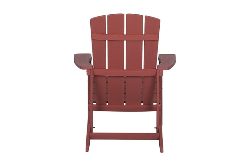 Adirondack Solstol 88 | 75 | 88 cm - Rød - Hagemøbler - Stoler & Lenestoler - Solstoler - Dekkstol
