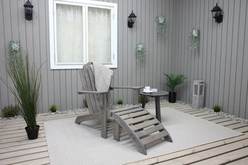 Cranston Dekkstol - Grå - Hagemøbler - Stoler & Lenestoler - Solstoler - Dekkstol