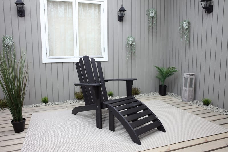 Cranston Dekkstol - Kaffesvart - Hagemøbler - Stoler & Lenestoler - Solstoler - Dekkstol