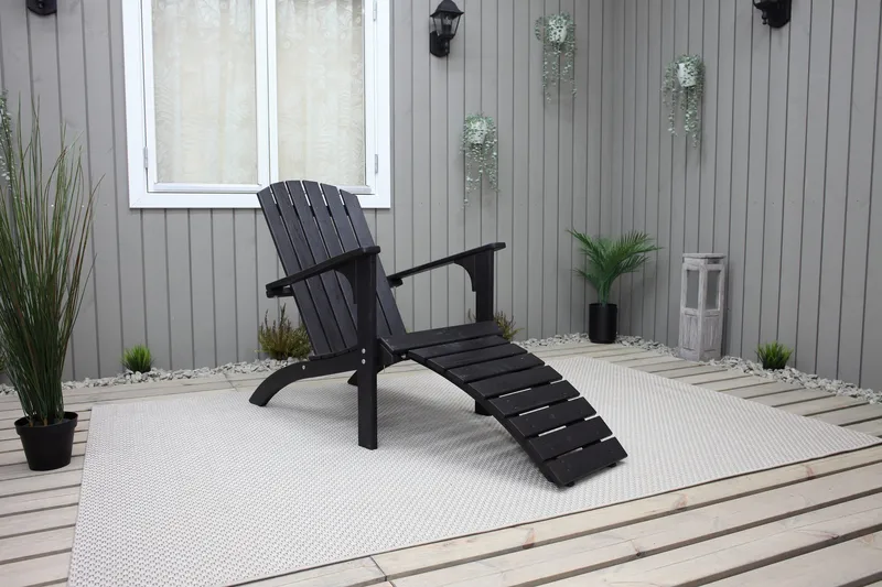 Rolston Dekkstol - Kaffesvart - Hagemøbler - Stoler & Lenestoler - Solstoler - Dekkstol