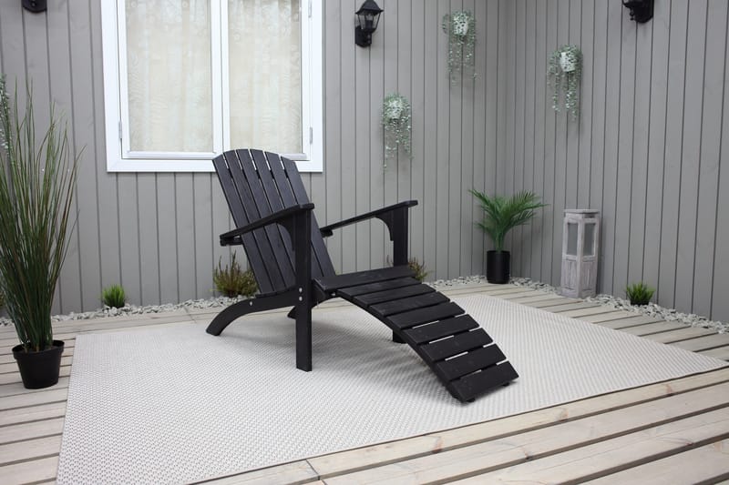 Rolston Dekkstol - Kaffesvart - Hagemøbler - Stoler & Lenestoler - Solstoler - Dekkstol