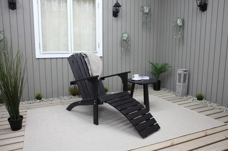 Rolston Dekkstol - Kaffesvart - Hagemøbler - Stoler & Lenestoler - Solstoler - Dekkstol