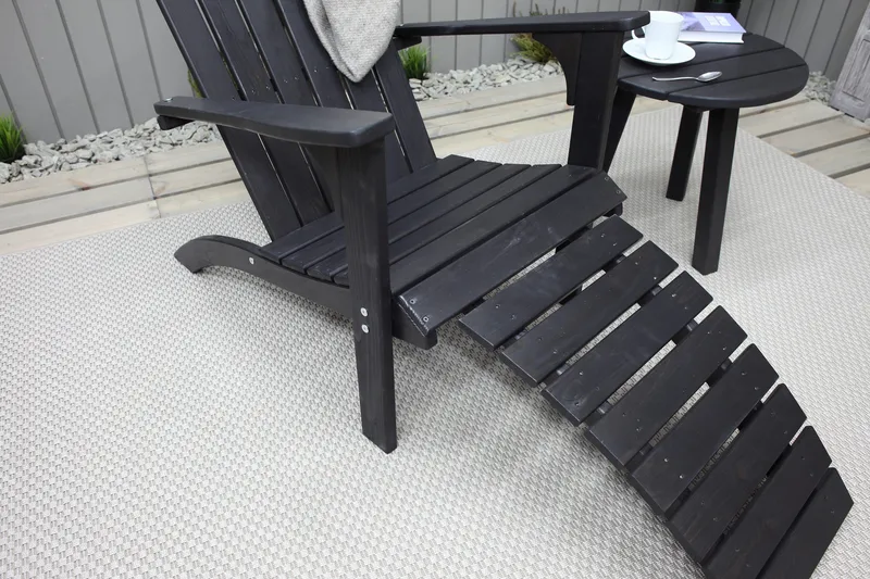 Rolston Dekkstol - Kaffesvart - Hagemøbler - Stoler & Lenestoler - Solstoler - Dekkstol