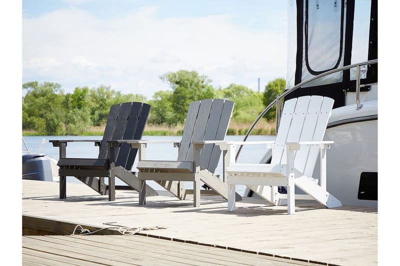 Sjurby Dekkstol - Hvit - Hagemøbler - Stoler & Lenestoler - Solstoler - Dekkstol