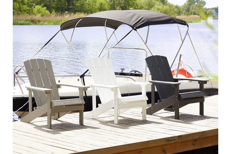 Sjurby Dekkstol - Hvit - Hagemøbler - Stoler & Lenestoler - Solstoler - Dekkstol