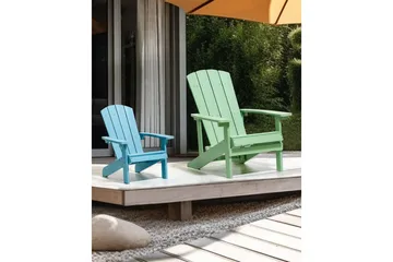 Hagestol Adirondack - Grønn, 75x88x88 cm - Hagemøbler - Stoler & Lenestoler - Solstoler - Dekkstol