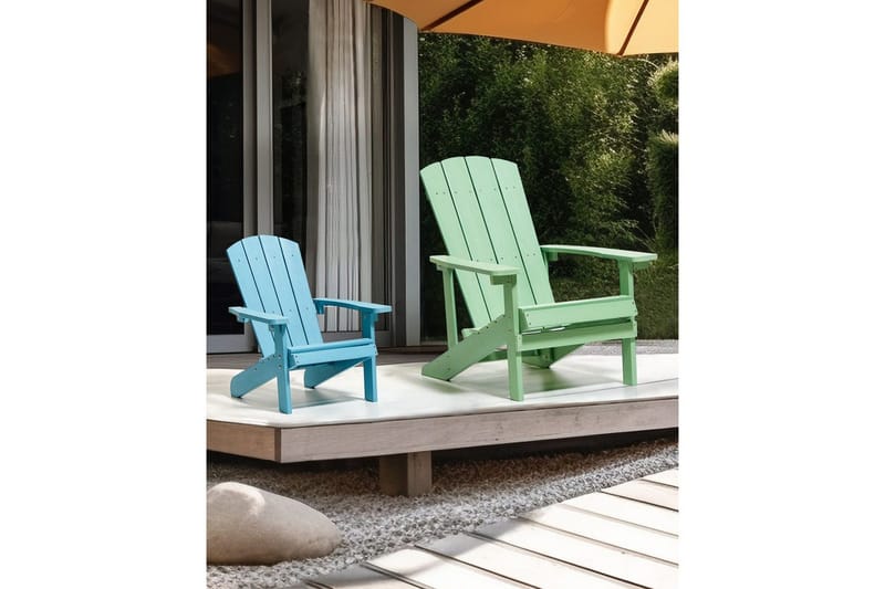Hagestol Adirondack - Grønn, 75x88x88 cm - Hagemøbler - Stoler & Lenestoler - Solstoler - Dekkstol