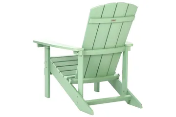 Hagestol Adirondack - Grønn, 75x88x88 cm - Hagemøbler - Stoler & Lenestoler - Solstoler - Dekkstol