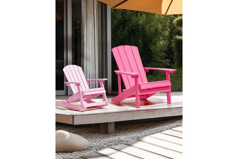 Hagestol Adirondack - Rosa, 75x88x88 cm - Hagemøbler - Stoler & Lenestoler - Solstoler - Dekkstol
