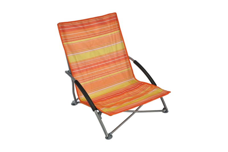 HI Sammenleggbar strandstol oransje 65x55x25/65 cm - Hagemøbler - Stoler & Lenestoler - Solstoler