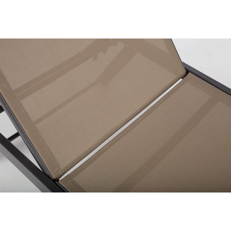 Solstol HOME4YOU Ario Beige - Beige - Hagemøbler - Stoler & Lenestoler - Solseng & solvogner