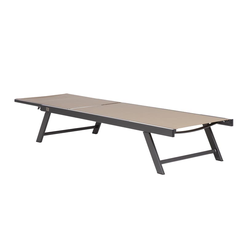 Solstol HOME4YOU Ario Beige - Beige - Hagemøbler - Stoler & Lenestoler - Solseng & solvogner