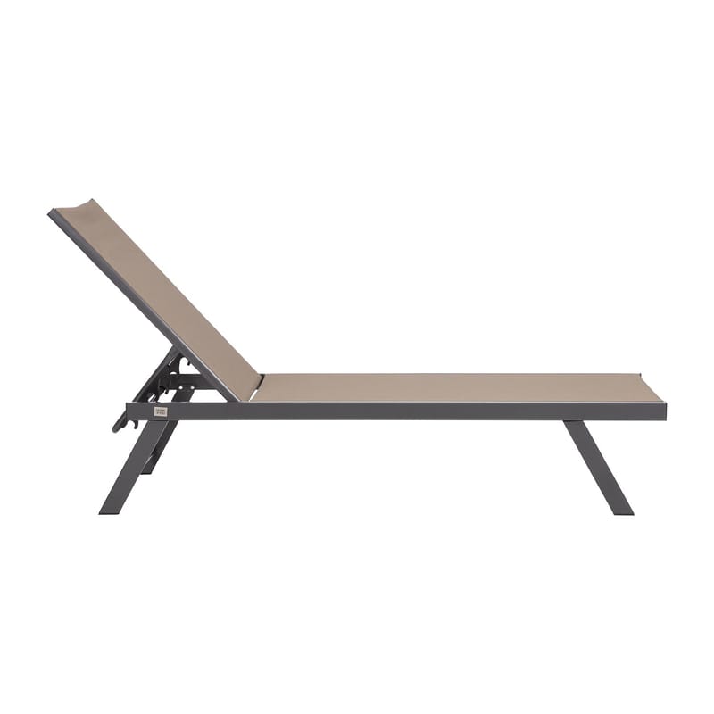 Solstol HOME4YOU Ario Beige - Beige - Hagemøbler - Stoler & Lenestoler - Solseng & solvogner