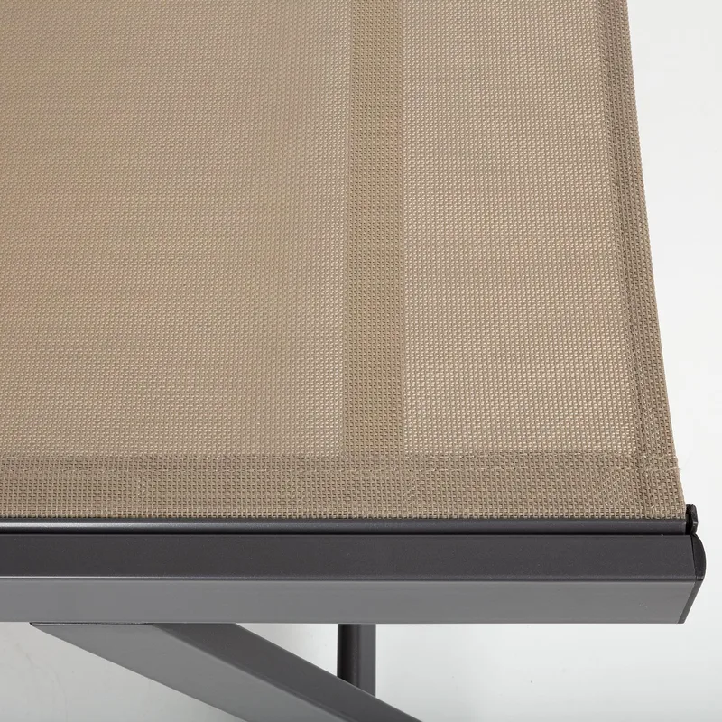 Solstol HOME4YOU Ario Beige - Beige - Hagemøbler - Stoler & Lenestoler - Solseng & solvogner