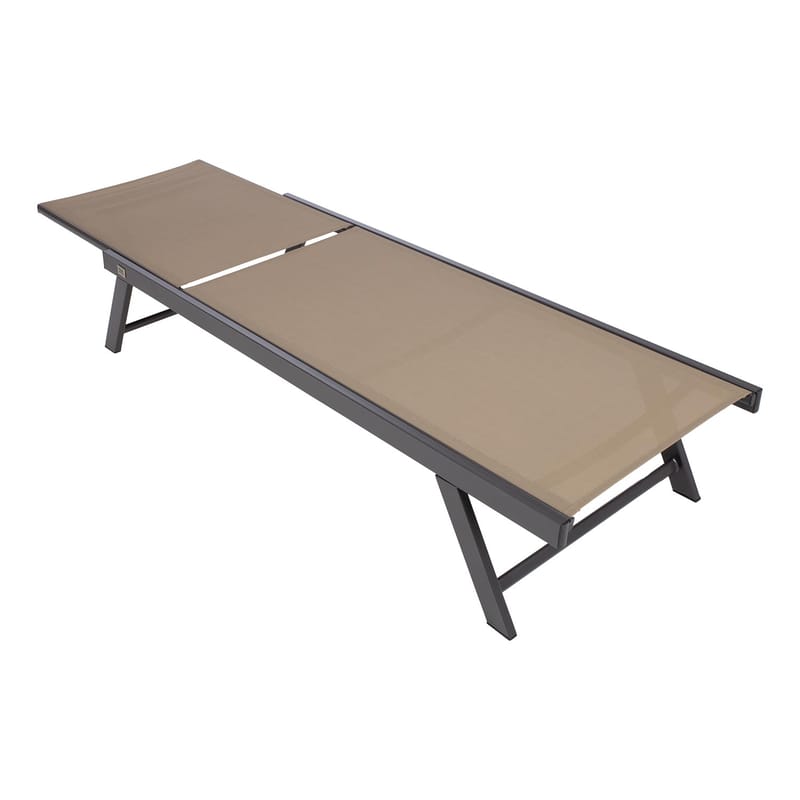 Solstol HOME4YOU Ario Beige - Beige - Hagemøbler - Stoler & Lenestoler - Solseng & solvogner