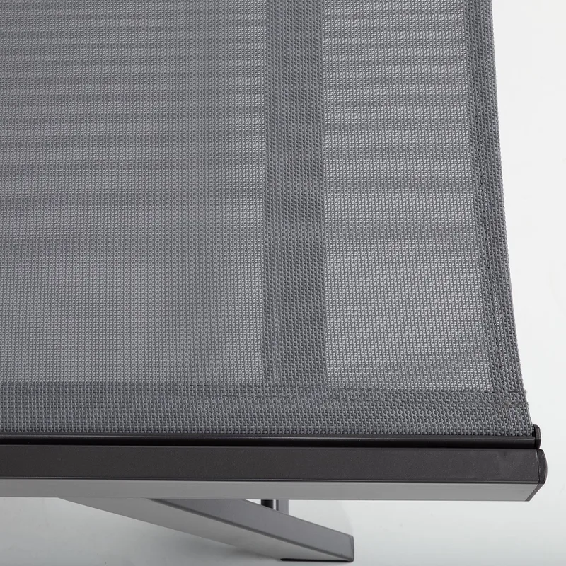 Solstol HOME4YOU Ario Mørkegrå - Mørk grå - Hagemøbler - Stoler & Lenestoler - Solseng & solvogner