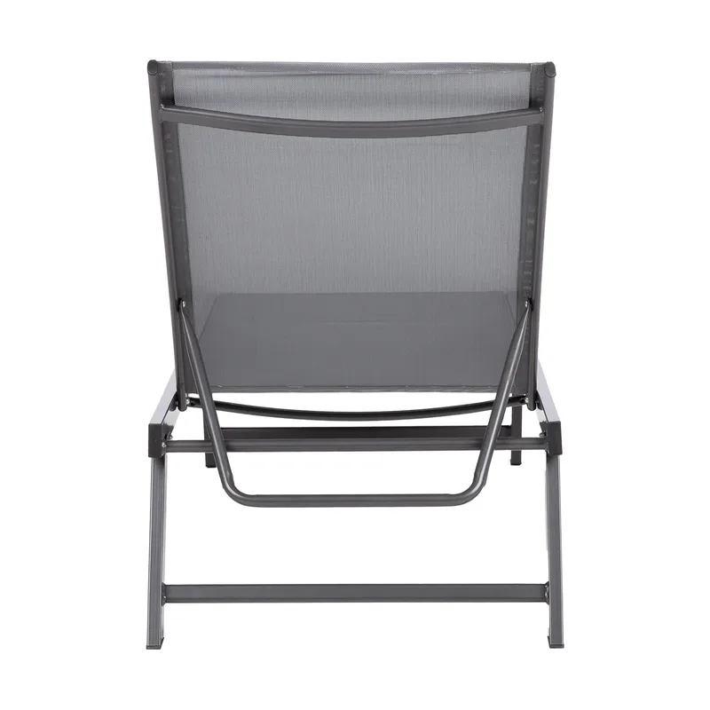 Solstol HOME4YOU Ario Mørkegrå - Mørk grå - Hagemøbler - Stoler & Lenestoler - Solseng & solvogner