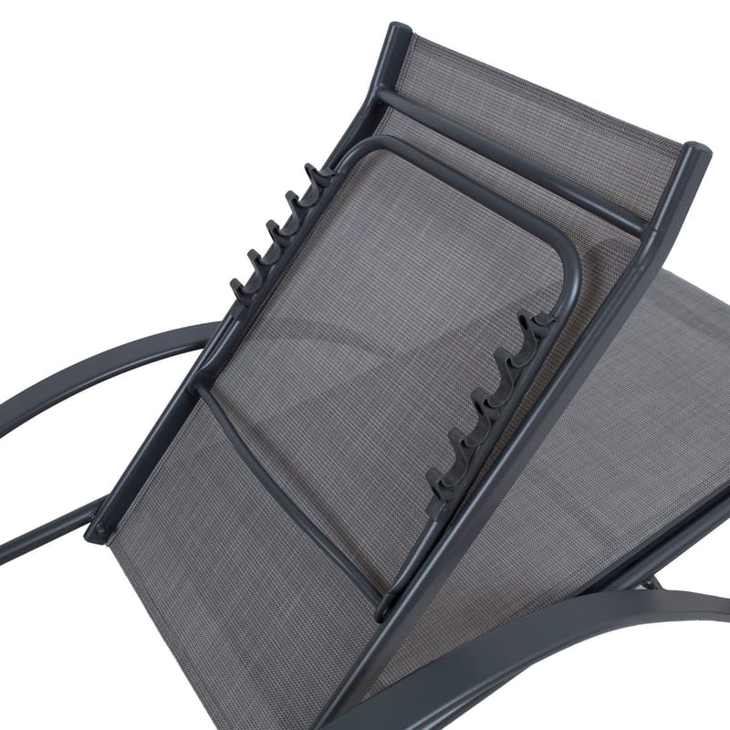 Solstol HOME4YOU Boston Lysegrå - lys grå - Hagemøbler - Stoler & Lenestoler - Solseng & solvogner