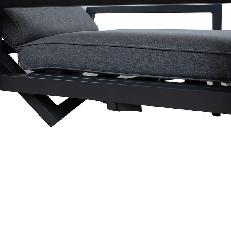 Solstol HOME4YOU Casper Grey - Grå - Hagemøbler - Stoler & Lenestoler - Solstoler