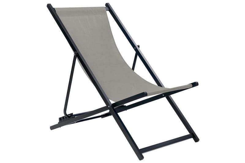 Solstol Locri Ii - Grå, svart - Hagemøbler - Stoler & Lenestoler - Solstoler
