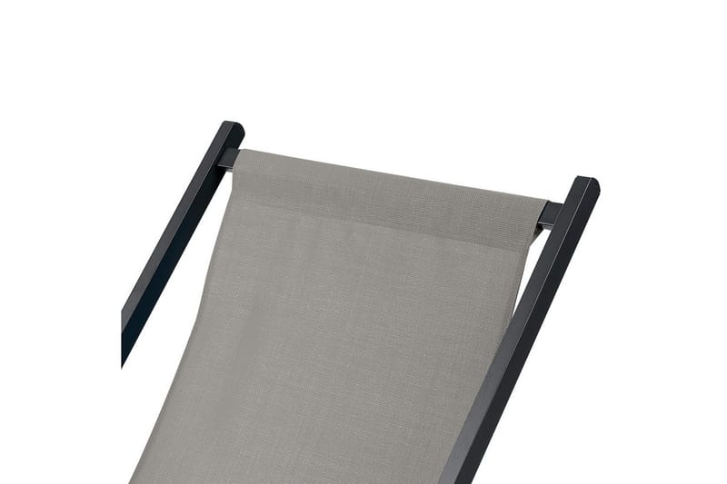 Solstol Locri Ii - Grå, svart - Hagemøbler - Stoler & Lenestoler - Solstoler